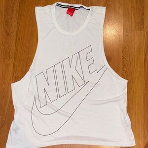 Nike Women's White Muscle Tee